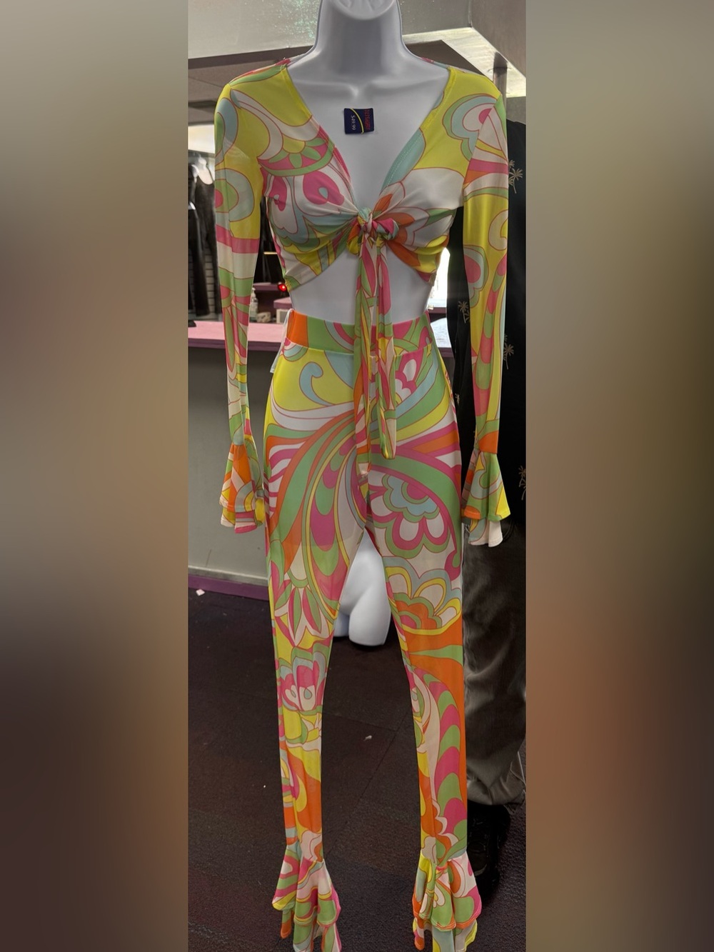 Women’s High-Waist Printed Wide-Leg Pants - Multi